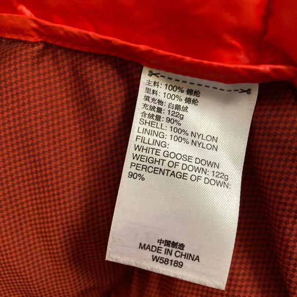 Adidas Down Insulated Lightweight Red Puffy Jacket - Picture 5 of 6